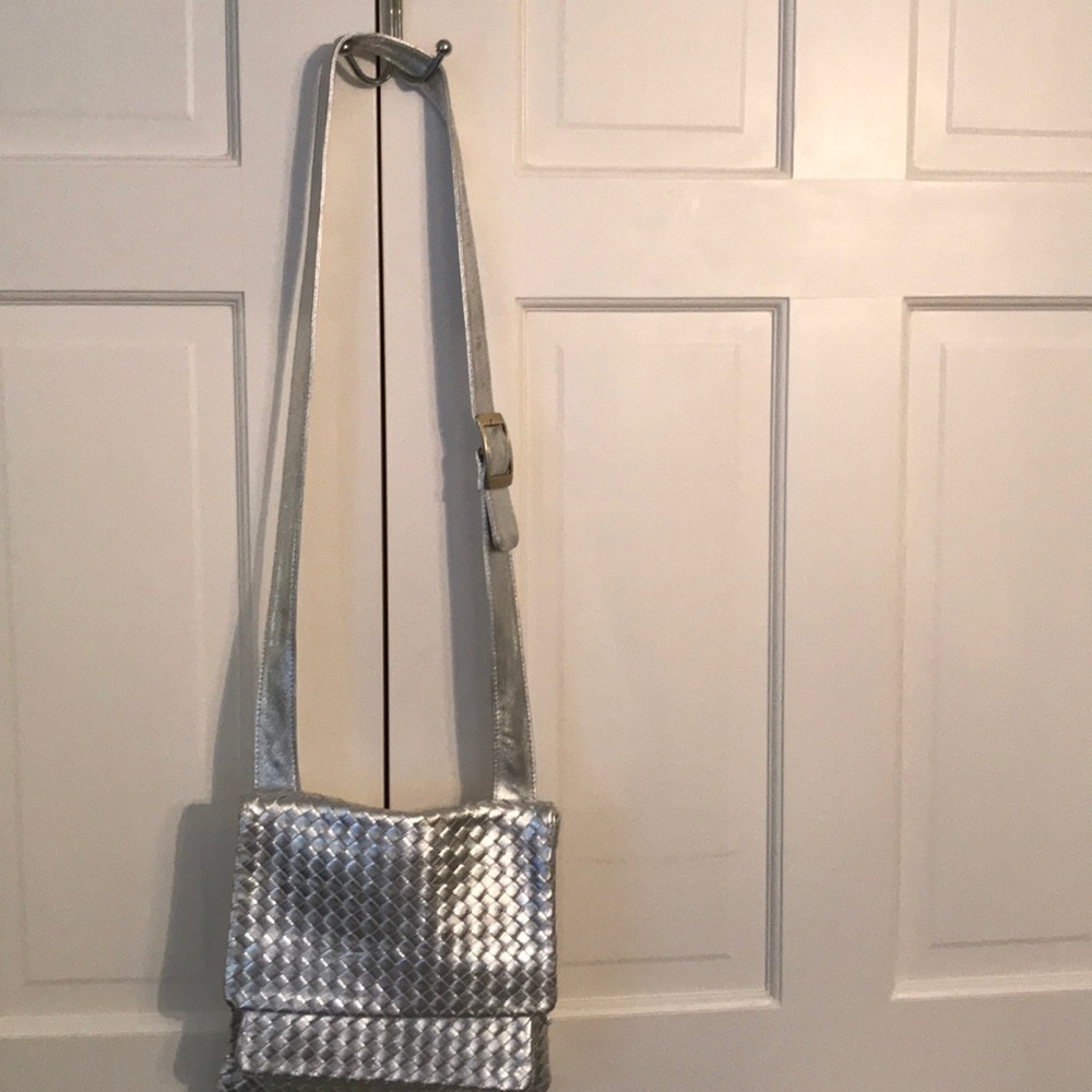 Cochini silver leather bag